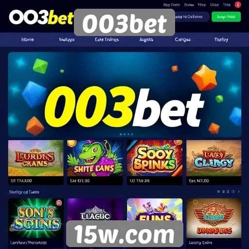 003bet oferece opções diversificadas de jogos online