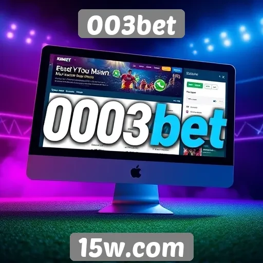 Interface e experiência do usuário em 003bet